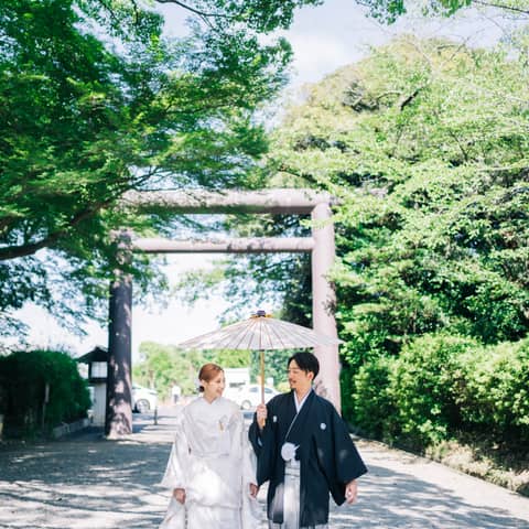 【6月7月8月】和装も洋装も叶う・常磐神社挙式×ご会食|20〜30名