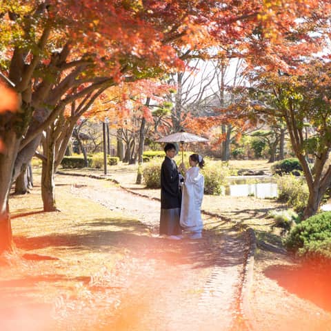 大人気【10月11月】ロケーションフォト × 常磐神社挙式 × ご会食