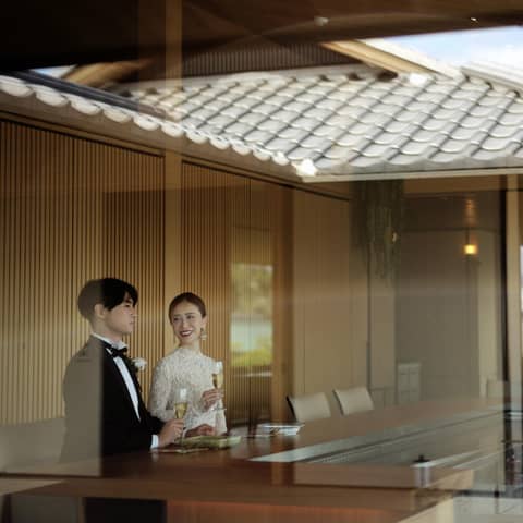 【10名様お見積例】テラス挙式+「八坂」会食