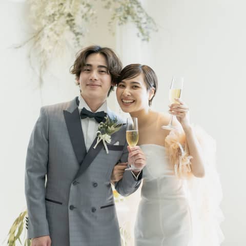 〈挙式のみプラン〉\想いを伝える結婚式/門出を祝う退場後の乾杯付き!