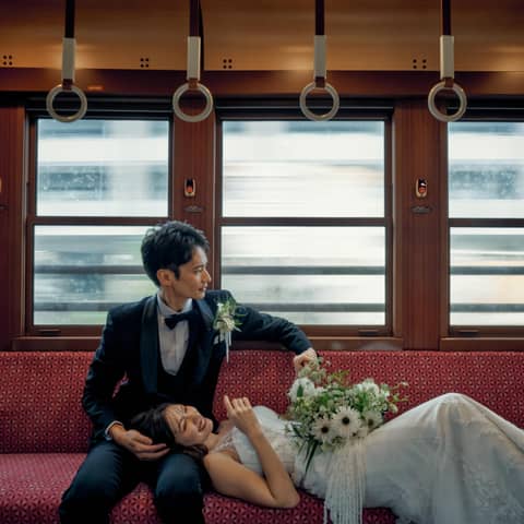 TRAIN PHOTO WEDDING~市電の中で叶う、前撮りプラン~