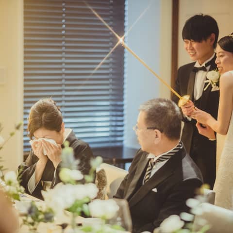 挙式+衣裳+ヘアメイク+コース料理【10名54万円】少人数会食プラン