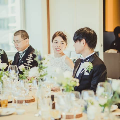 挙式+衣裳+ヘアメイク+コース料理【10名54万円】少人数会食プラン