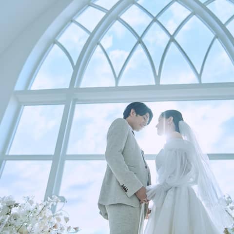 【フォトウェディング150カット】チャペル&ビーチ≪お衣裳込み≫