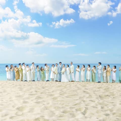 【ゲストとガーデン&ビーチ撮影】挙式+貸切パーティ*10名様