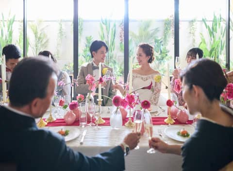 会食スタイルで⇒63万6000円！！【提携神社で挙式後の少人数プラン】