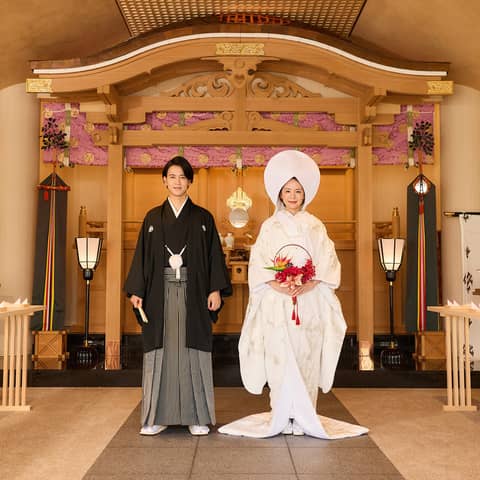 【5組和婚挙式限定】日本古来からの《和婚式》は清水園へ