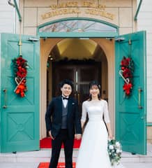 ＜X’mas Wedding＞リース＆ツリー装飾で特別な1日を演出！