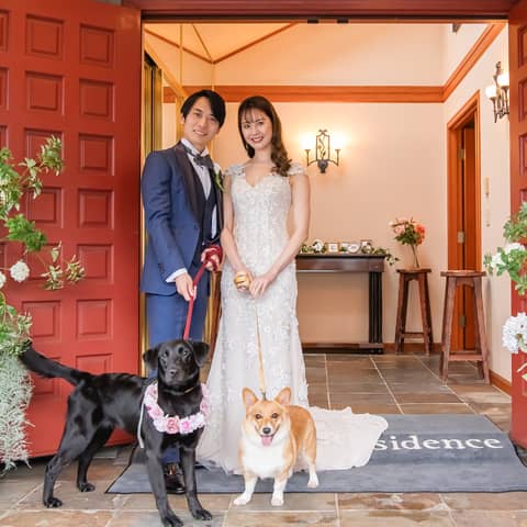 【愛犬も一緒に全館OK！／愛犬のお食事付】ペットと一緒の結婚式♪