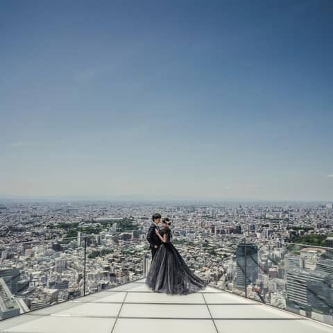 【SHIBUYA SKY 前撮りプラン】渋谷上空230mの景色