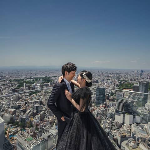 【SHIBUYA SKY 前撮りプラン】渋谷上空230mの景色