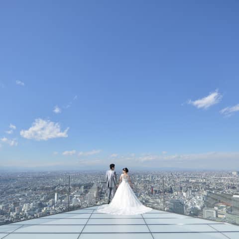【SHIBUYA SKY 前撮りプラン】渋谷上空230mの景色