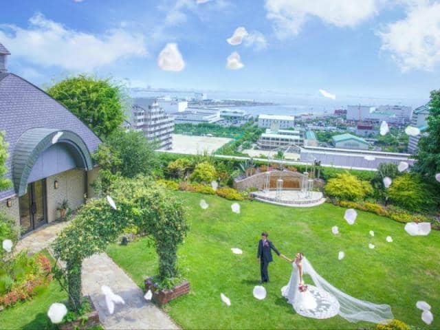 【公式】ホテルプラザ神戸 結婚式|空と海のガーデンウェディング