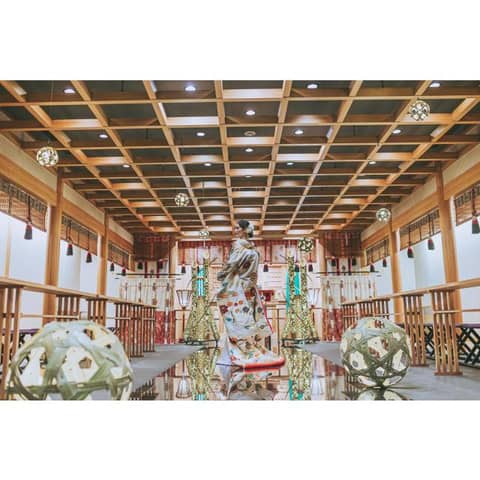 神殿竹あかりフォトプラン◆白無垢×紋付袴253,000円