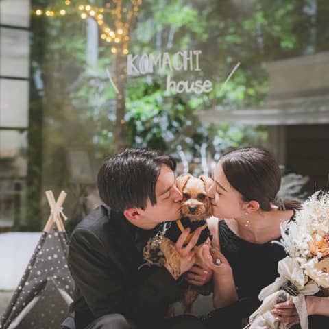 【ペットと過ごす結婚式】挙式もパーティもペットと一緒にWを♪