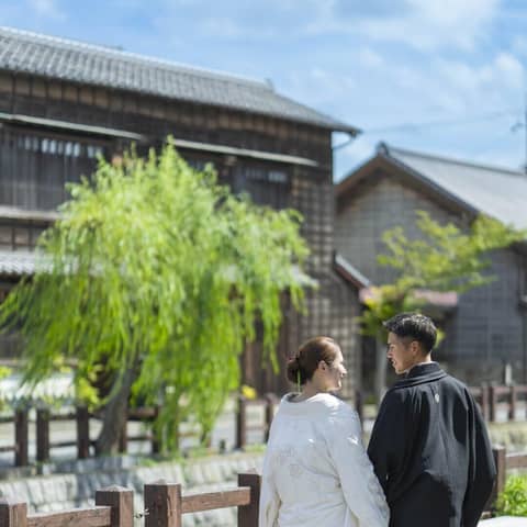 フォトウェディング 香取市小野川沿い