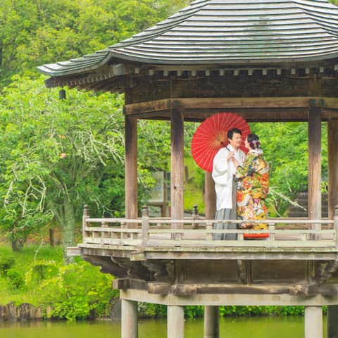 フォトウェディング 成田山公園