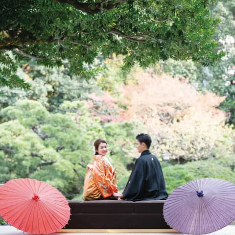 【和装フォト】庭園撮影◆130年の日本庭園で叶う本格和婚フォト