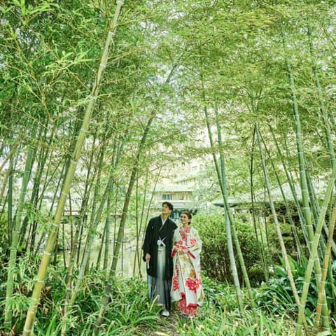 【和装フォト】庭園撮影◆130年の日本庭園で叶う本格和婚フォト