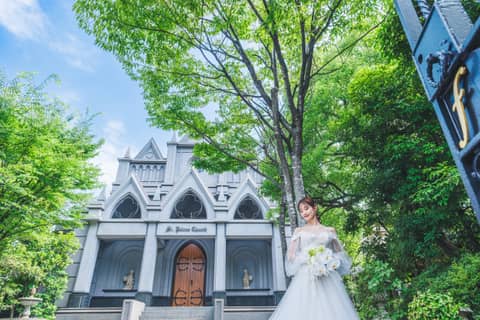  福山市のチャペル結婚式場 【南蔵王・聖ペトロ教会】