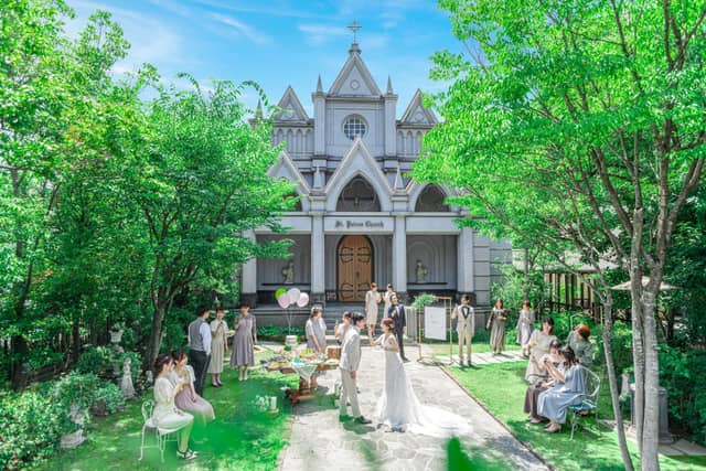  福山市のチャペル結婚式場 【南蔵王・聖ペトロ教会】