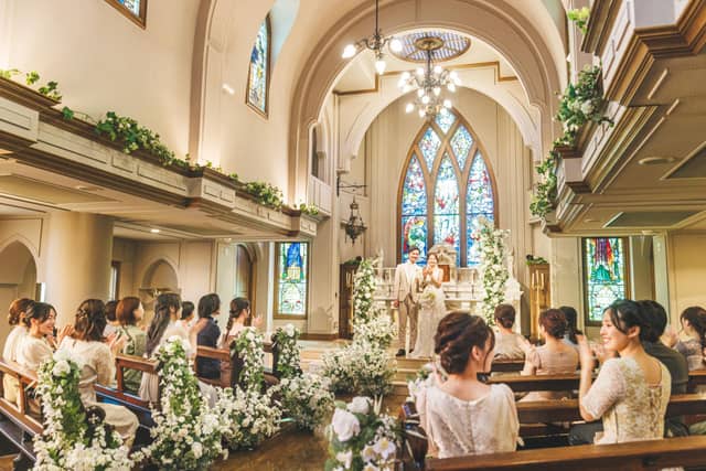  福山市のチャペル結婚式場 【南蔵王・聖ペトロ教会】