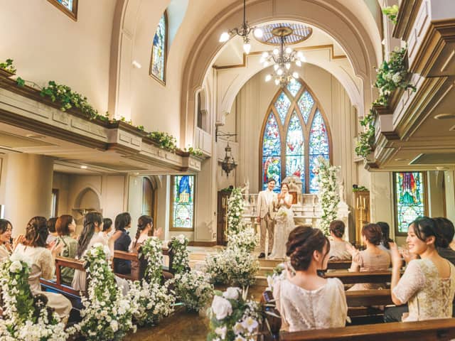 福山市のチャペル結婚式場 【南蔵王・聖ペトロ教会】