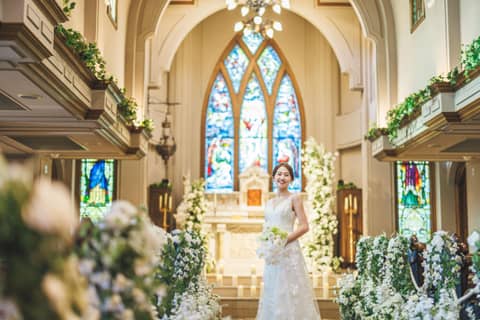  福山市のチャペル結婚式場 【南蔵王・聖ペトロ教会】