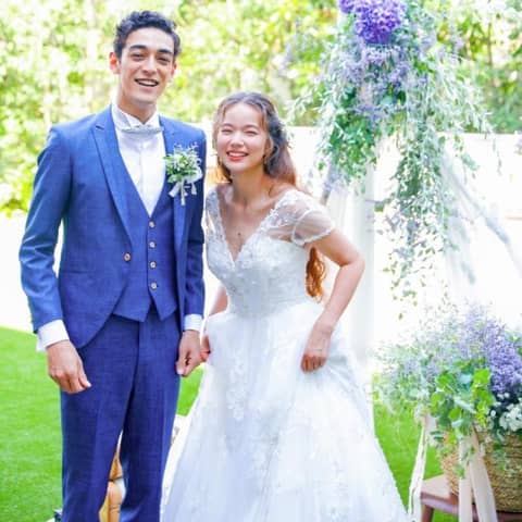 【フォトWedding】水のチャペル×ガーデンで叶える一枚