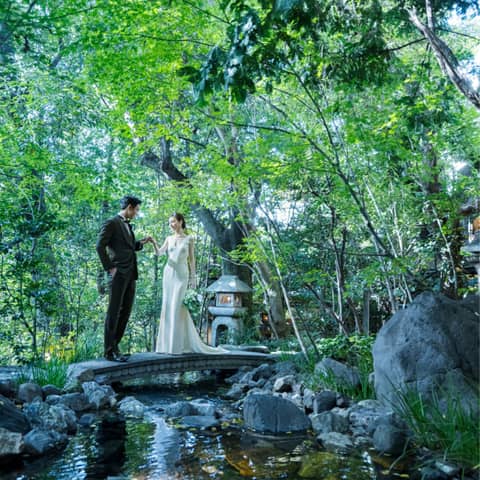 【2026年4月迄｜40名217万円】「月真院」のお庭で叶える和婚式