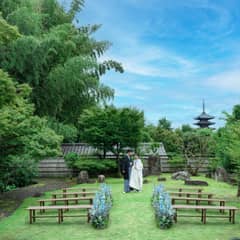 【2026年4月迄｜40名217万円】「月真院」のお庭で叶える和婚式