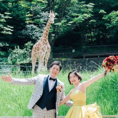 【東山動植物園×ガーデンテラス東山】動物と一緒に撮影ができるフォトW
