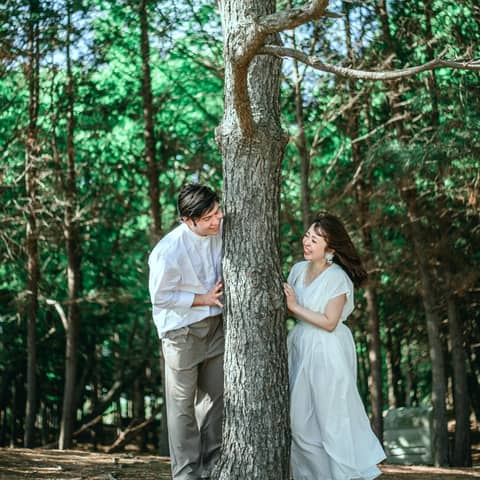 【持込無料・組数限定】海と緑に包まれる写真を＊公園フォトウエディング
