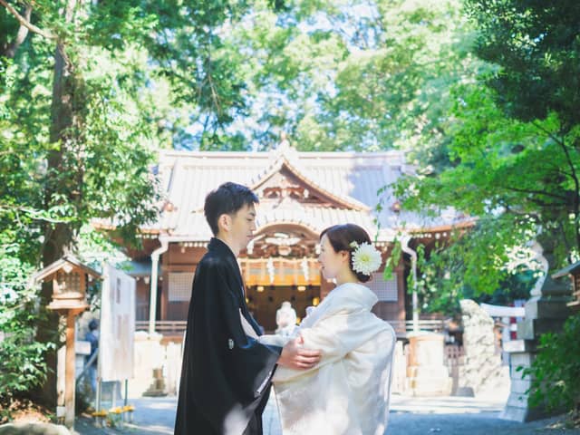 【代々木八幡宮】東京の神前式で上質なアンティーク和装を|【公式】アントワープブライダル