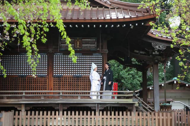 【代々木八幡宮】東京の神前式で上質なアンティーク和装を|【公式】アントワープブライダル