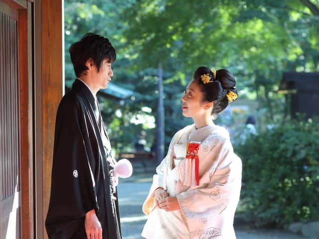 【代々木八幡宮】東京の神前式で上質なアンティーク和装を|【公式】アントワープブライダル