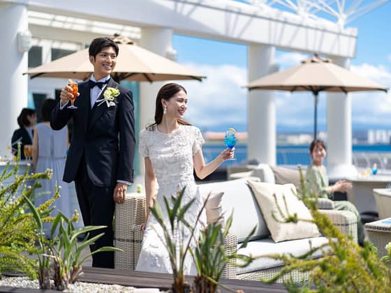 神戸で1日1組の貸切結婚式ならオーシャンプレイス