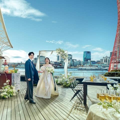 神戸で1日1組の貸切結婚式ならオーシャンプレイス