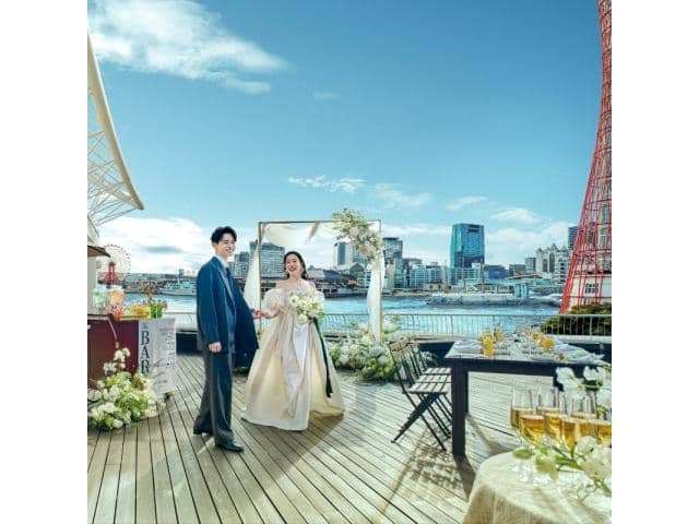神戸で1日1組の貸切結婚式ならオーシャンプレイス