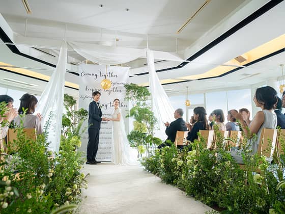神戸で1日1組の貸切結婚式ならオーシャンプレイス