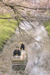 【26年春季限定】 桜舟乗船＋丹徳庭園内フォトウエディング