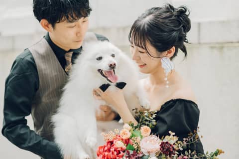 ペット婚【通年OK】挙式もパーティもペットと一緒【40名176万円】