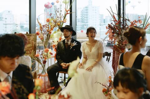 【フォト＋お披露目パーティー】会費制でもコース料理でしっかりおもてなし