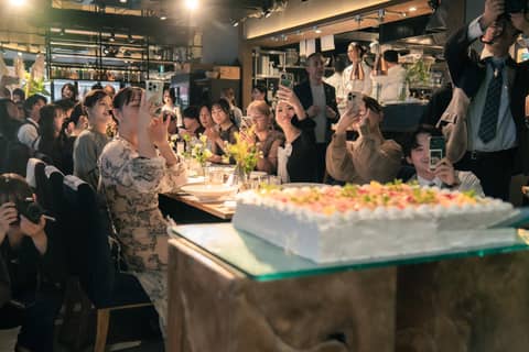 ご親族神社婚→友人1.5次会｜50名120万｜2部制