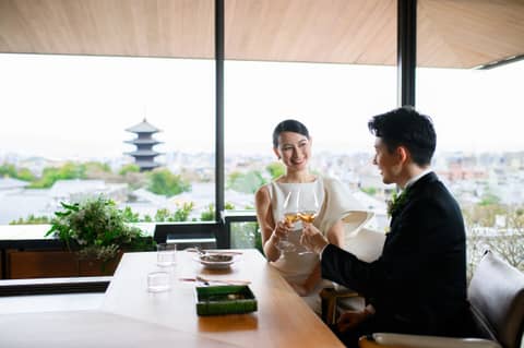 【10名様お見積例】テラス挙式＋「八坂」会食プラン