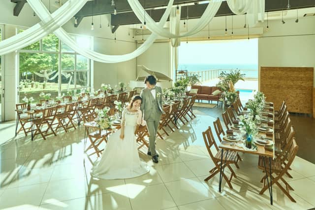 【オーシャンビュー×ガーデンウェディング】どちらも叶えるならAT TERRACE ninomiya 