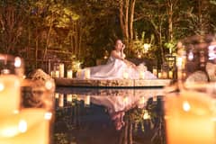 【洋装フォト】ホテル×ガーデンで叶えるフォトウエディング