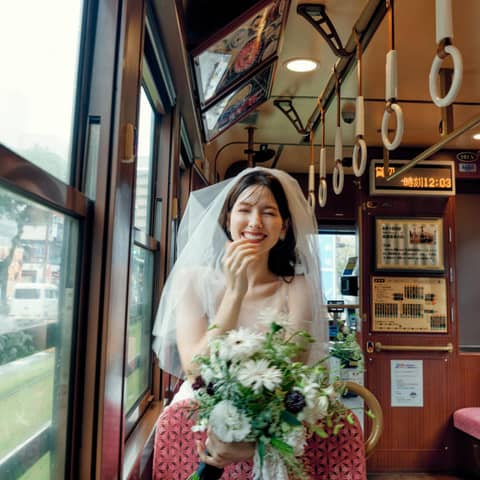 TRAIN PHOTO WEDDING～市電の中で叶う、前撮りプラン～