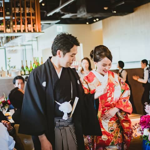 【和装・ヘアメイク・カメラマン等★お持込自由】神社+美食ウエディング