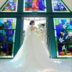 【挙式のみ37.4万円】 輝くステンドグラスのチャペルで本格挙式プラン